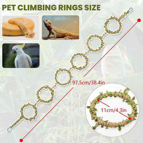 Interactive Circular Snake Climbing Rope Pet Climbing Rings Toy 2