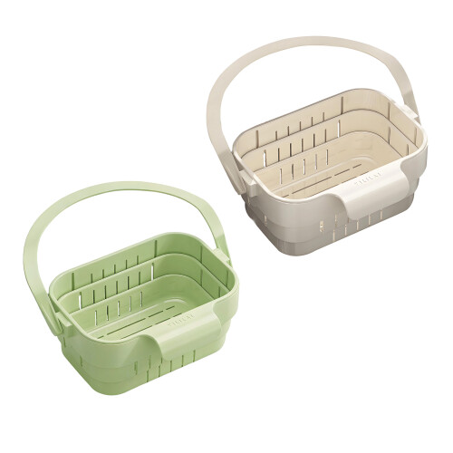 Flexible Plastic Drying Rack With Expandable Design-Green 1