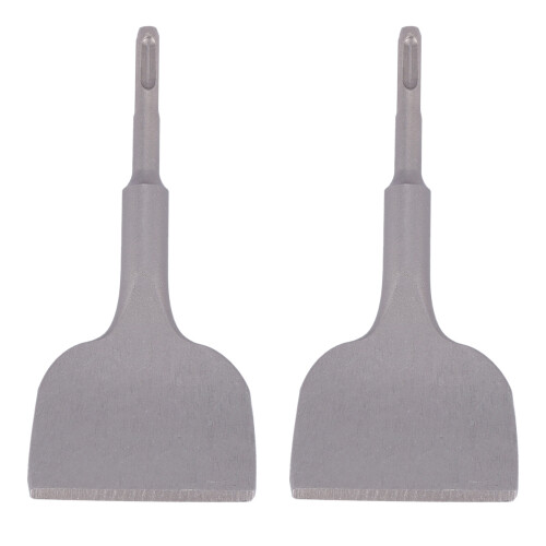 2X Sds  Shank 3-In Wide Electric Hammer Chisel Angled Heavy Duty Bent Tile Chisel 1