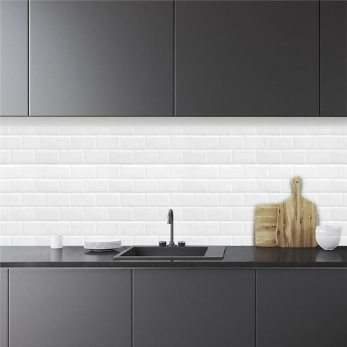 3D Texture Tile Sticker Backsplash Wallpaper for Kitchen Bathroom Laundry Room Enhanced Backing Adhesion Thicker Design 2