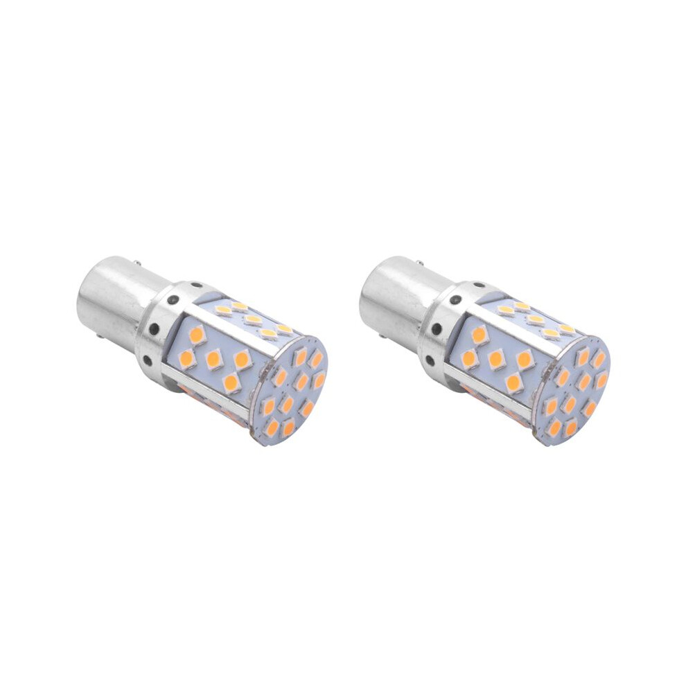 2X 1156 Ba15s P21w Led Bulb 3030 35Smd Canbus Led Lamp For Car Turn Signal Lights Lighting 12V 24V Amber 6032982422376