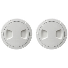 2X Inspektion Deckplatte Herausschrauben Luke Marine Boot Yacht Abnehmbare Abdeckung Abs-5 Zoll