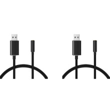 2X Adaptador de áUdio USB para 3,5 mm com Fone de Ouvido de 3,5 mm e Entrada para Microfone para Windows