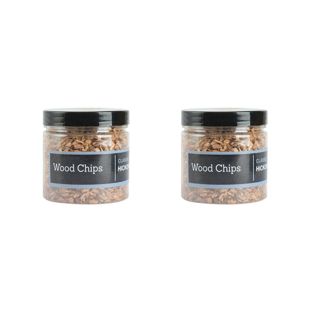 2X Wood Chips Set For Smoking Infuser - Wood For Food Smoker And Cocktail Smoker(Hickory Wood) 6031386977796