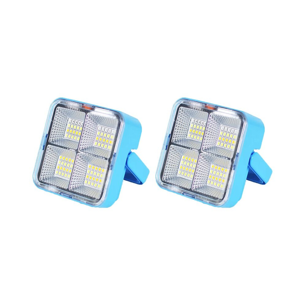 2X Rechargeable Solar Led Spotlight - Usb Outdoor Floodlight, Powerful Projector Construction Lamp 6031394968861