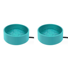 2X Heated Pet Bowl - 3.2L for Dog Cats, Heated Pets Bowl, Outdoor Water Bowl for Rabbit Chicken Duck Squirrel EU Plug