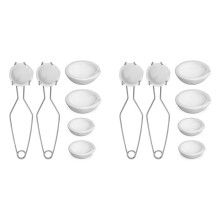 Kit de Fundición para Fundición de 16 Piezas, Crisoles de Cuarzo de 2,3 Pulgadas y Crisoles de Cuarzo de 2,8 Pulgadas, Manejar de Clip 2A