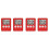 Digital Kitchen Timer, Timer, Egg Timer, Suitable for Work, Sports Timer, Game, Cooking Timer, 4 Pack Red 1