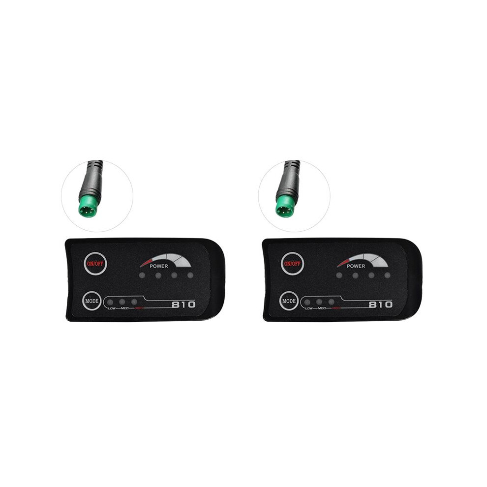 2X 5Pin S810 E-Bike Meter Led Display 36V Uart For Electric Bike Electric Bicycle Meter Typecat
