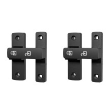 2X Luminous  Indoor Metal Door Buckle Bathroom Door Lock Sliding Door Lock Wooden Door Burglar Barn Door Buckle