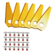 9Pcs Titanium-Plated Stainless Steel Replacement Blades for Indego 800,1000,1200 Automatic Lawnmower Blades Silver