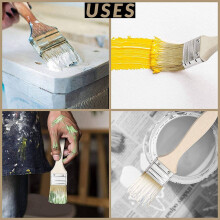 48 Pack of 2 Inch (48mm) Paint Brushes and Chip Paint Brushes for Paint Stains Varnishes Glues and Gesso