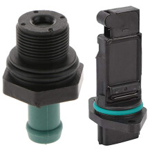 Positive Crankcase Ventilation PCV Valve with 1Pcs MAF Mass Air Flow Meter Sensor, for  X-Trail 02-15