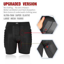 Aeike Pantalones cortos acolchados negros adultos 249g Spandex
