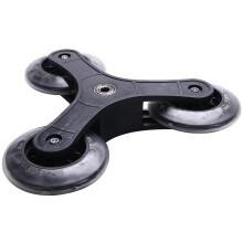 4Pcs Black Shopping Cart Trolley Caster Luggage Suitcase Roller Wheel Pulley Sliding Roller Wheel Accessories