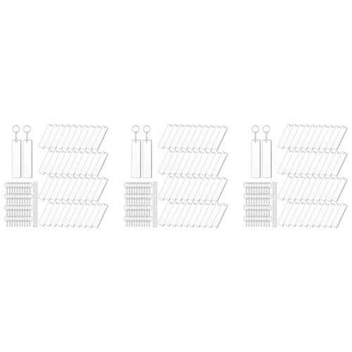 480 Pieces Rectangle Acrylic Key Chain Blank Transparent Acrylic KeyChain Blank
