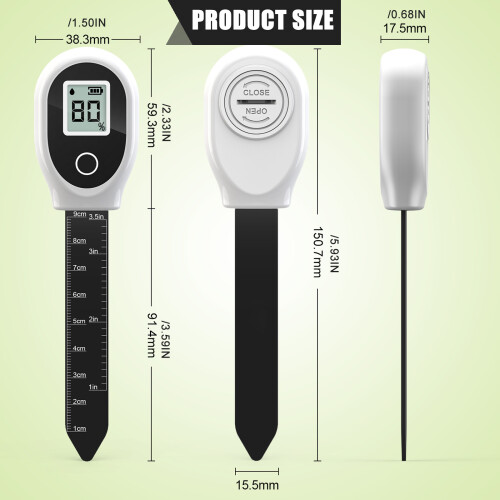 Accuracy Soil Moisture Sensors Hygrometer Digital Display 2