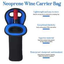 Bolsa de Transporte para Botellas de Vino de 750 Ml, Bolsa Isotérmica para Viajes y Uso Al Aire Libre