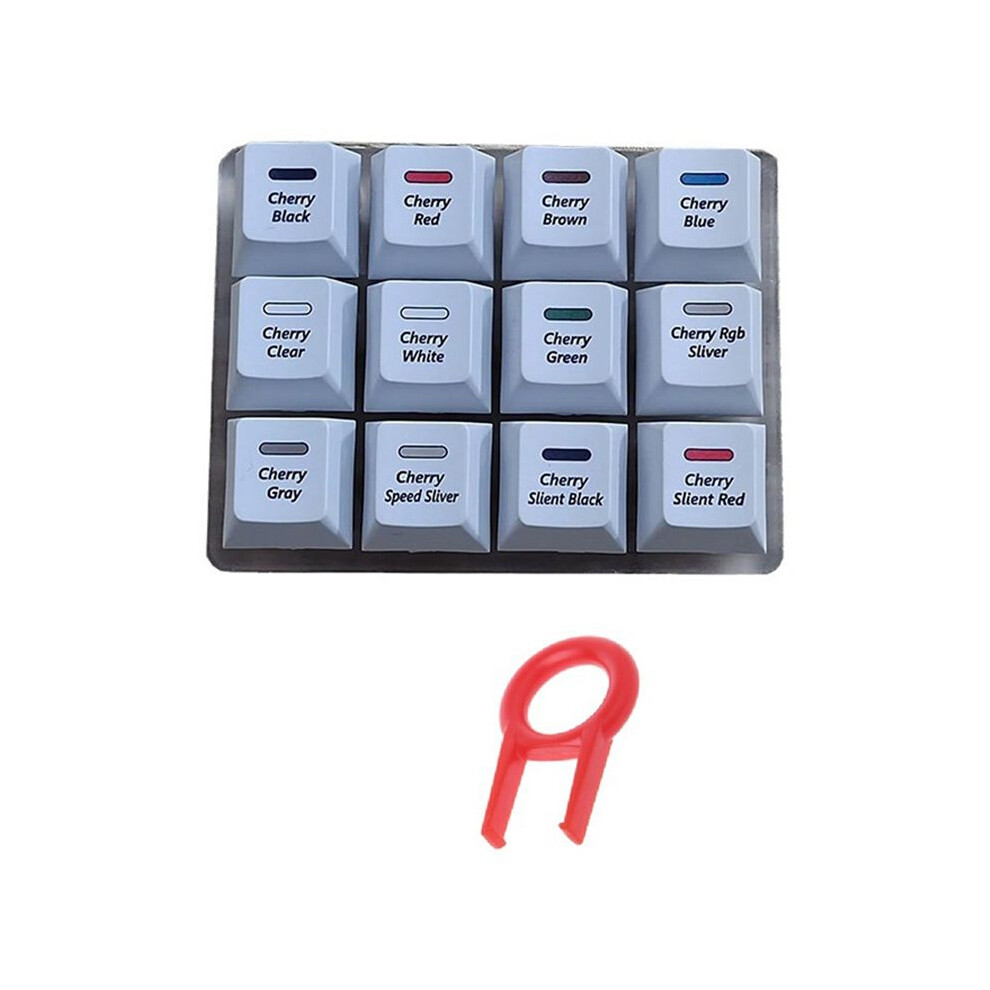 12-Key Mechanical Keyboard Tester Sampler Testing Tool With Keycap Puller For Mx 4713843664334