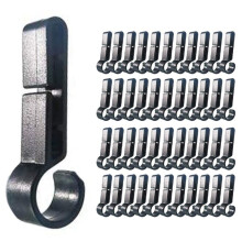 Helmet Clips for Light Lamp Hard Hat Light Clips,Hardhat Accessory,Easily Mount Hook for Helmet,Cap Strap 500 Pcs