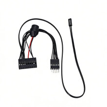 Signal Integrated Cable for Motherboard 20PIN to Chassis Front Panel 9PIN with Speaker Power- Extension
