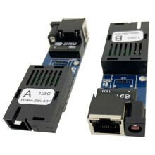 1 Paire de Convertisseurs de Média Fibre Optique SC PCBA 1 Port SFP Vers 1 Port RJ45 Gigabit Ethernet pour Caméra IP 1000M