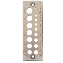 Outil de Fabrication de Chevilles - Outil de Goujonnage de Qualité Supérieure - Plaque à 17 Trous pour la Fabrication de Chevilles Fines et de