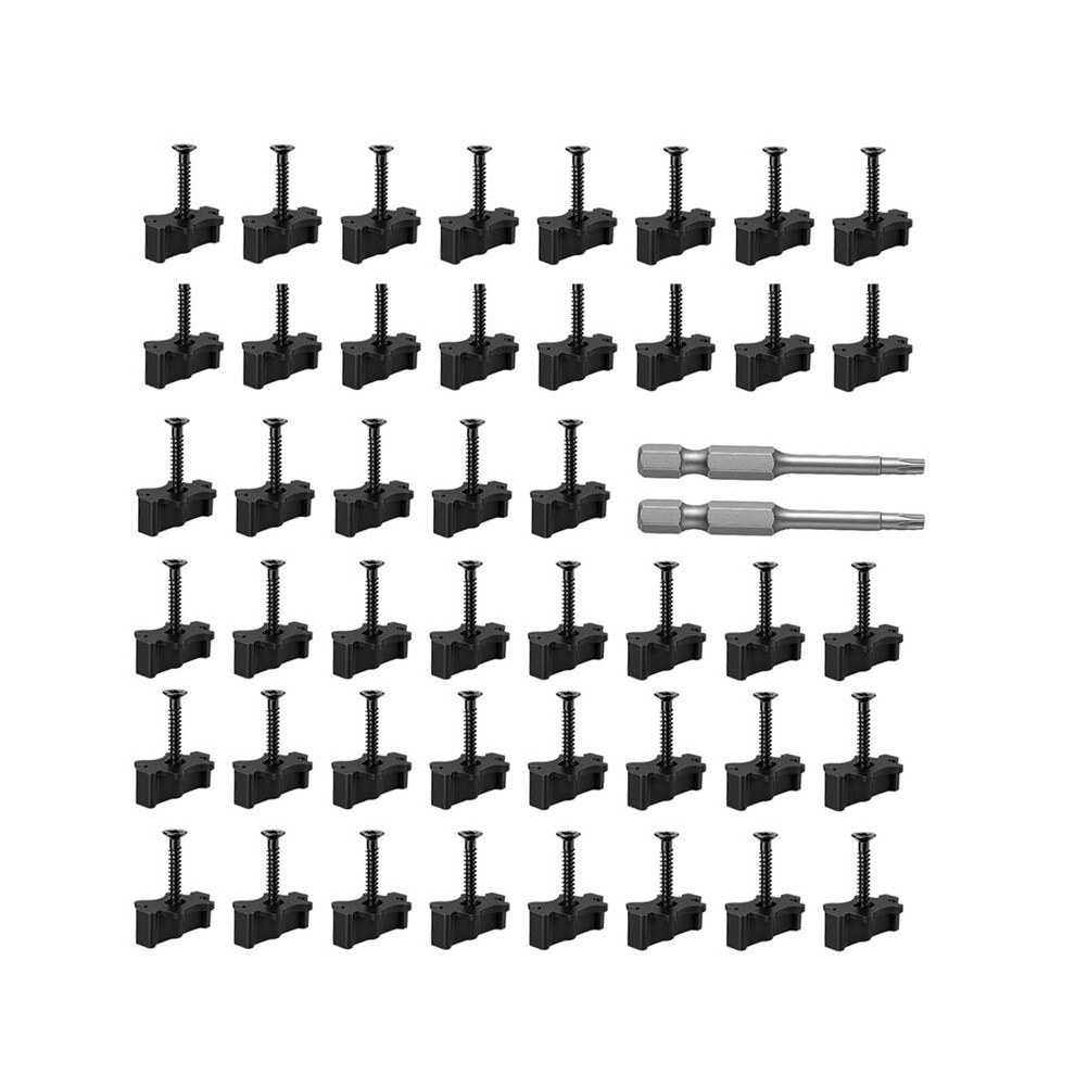 200Pcs Hidden Fasteners, Hidden Deck Fasteners For Composite Decking Boards,Lasiever Nylon Hidden Fasteners With Screws 4712400193256