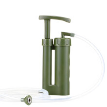 Filtre à Eau Portable, Pompe de Survie pour la Purification de L'Eau, avec Membrane RO (0,0001 ) pour la Randonnée, le Camping et les Situations