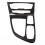 2 Pcs Car Accessories: 1 Pcs Front Reading Light Panel Cover & 1 Set Car Chrome Center Console Gear Shift Frame Cover 10