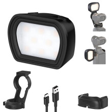 Magnetic Auxiliary Light for OSMO Pocket 3 Rechargeable Plastic LED Fill Light for Vlog Video Recording