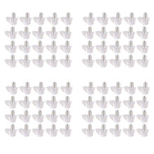 5 mm Pin Planksteun Planknoppen Sterke Steun 80 Stuks, Transparant