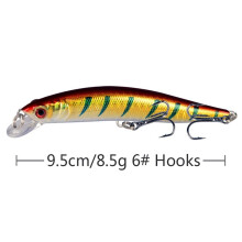 Versatile Sea Fishing Lures Set, Swimbait with Adjustable Diving Depth Treble Hooks for Freshwater and Saltwater
