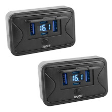 108W 4 RV USB Outlet, 36W PD 18W QC3.0 Quick Charge Panel Car Charger Socket Multi-Port Adapter