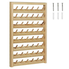 48-Spulen-NäHgarnstäNder, Wandmontage-NäHgarnstäNder mit Haken, HöLzerner Stickerei-Organizer zum NäHen
