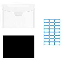 52 Pcs Clear Stamp and Die Storage Bag with Rubber Magnetic Sheets Resealable Plastic Storage Pocket Envelope Case