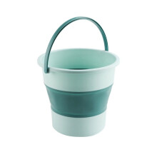 Seau Pliable, Seau en Plastique Pliable, Seau à Pied TéLescopique Portable, Seau de Lavage de Voiture Pliable 4,6 Lb