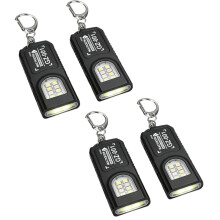 LED Keychain Flashlight Type C Rechargeable 550LM Portable Torch Pocket Lantern with Magnet for Emergency Outdoor