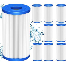 8 PACK 5" X 2.5" Water Filter Replacement-Cartridge Compatible with Most Cold Plunge System, Ice Bath, Ice Pod