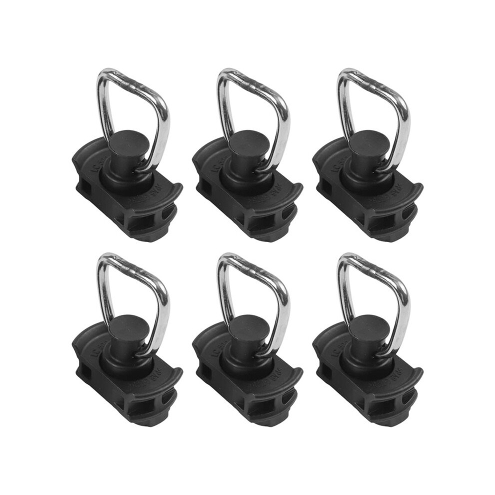 6Pcs Airline Rail Track Lock End Fitting Track L Fitting For Rv Hanging Hook Rv Truck Trailer 4713774089794