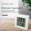 LCD Digital Thermometer Hygrometer Temperature Meter Humidity Sensor Weather Station Button Set with Battery White 3