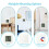 LCD Digital Thermometer Hygrometer Temperature Meter Humidity Sensor Weather Station Button Set with Battery White 10
