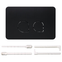 Dual Flush Toilet Flush Plate for Sigma012030, Series - Modern Bathroom Accessory Black