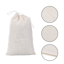 100 Pack Cotton Muslin Bags Multipurpose Drawstring Bags for Tea Jewelry Wedding Party Favors Storage (4 x 6 Inches)