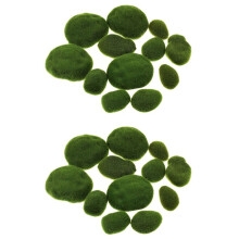 24 Morceaux de Pierres Artificielles de Taille Assortie de Fausses Pierres Décoratives pour Les Arrangements Floraux, Les Jardins de Fées, Les