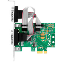 PCI-E do PodwóJnej Karty Szeregowej Combo Karta Adaptera RS232 PCI Express PCIe 2.5Gb / S Kanał 1000Kbps Wch CH382L Chip