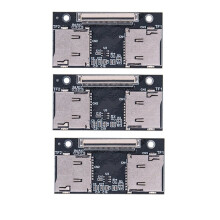 3PCS TF Adapter Card Dual TF Card to CE / ZIF/ SSD Anti-Interference Connection Card for Game Consoles PC Computer