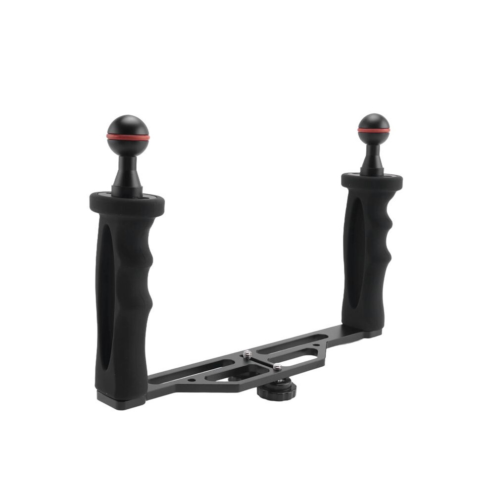 Dual Handles Aluminium Alloy Tray Stabilizer For Underwater Camera Housings Diving Camera Bracket 4711392077940