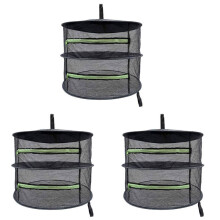 3X 2-Laags Kruidendroogrek, Voedseldroger, Gaasdroogrek, Gaasnetdroger, Netdroger, Hangend Droogrek, Opvouwbaar