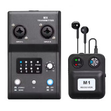 Wireless in-Ear Monitors System Audio Receiver Transmitter Earphones for DJ Stage Studio Sound System Headset Headphones